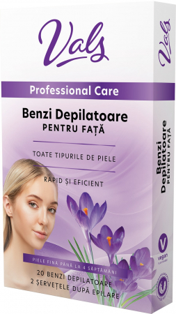 Produse pentru epilare - VALS BENZI DEPILATOARE FATA 20 BUC BRANDUSE PENTRU TOATE TIPURILE DE PIELE