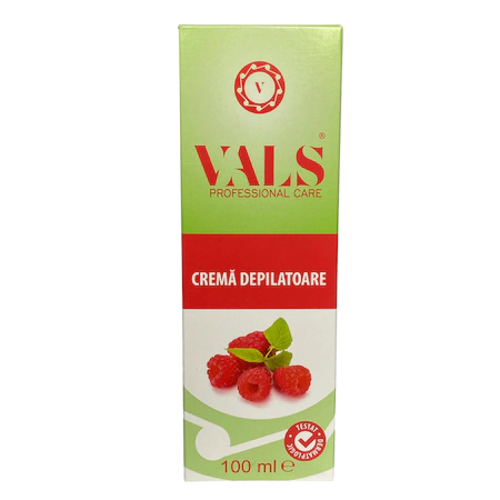 Produse pentru epilare - Crema depilatoare cu unt de shea si fructe de padure pentru piele normala Vals, 100 ml