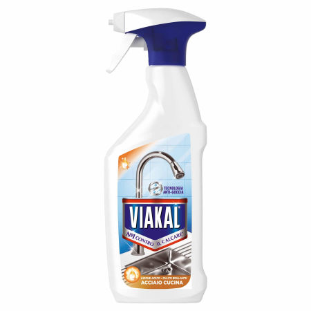 Spalare si intretinere rufe - Viakal Spray Anticalcar pentru bucatarie  cu otet, 470 ml