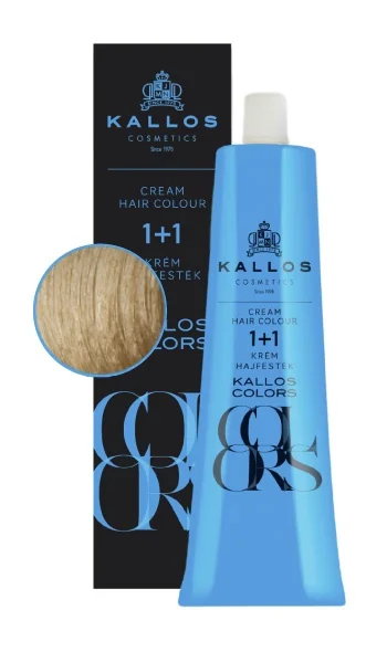 Vopsea de par si oxidant - Vopsea de par Kallos Colors 10F, Blond Luminos Natural, 60 ml