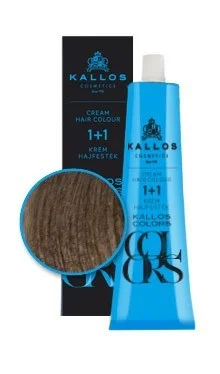 Vopsea de par si oxidant - Vopsea de par Kallos Colors 6C, Blond Cenusiu Inchis, 60 ml