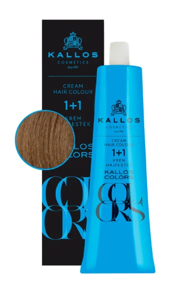 Vopsea de par si oxidant - Vopsea de par Kallos Colors 7G, Blond Auriu Deschis, 60 ml