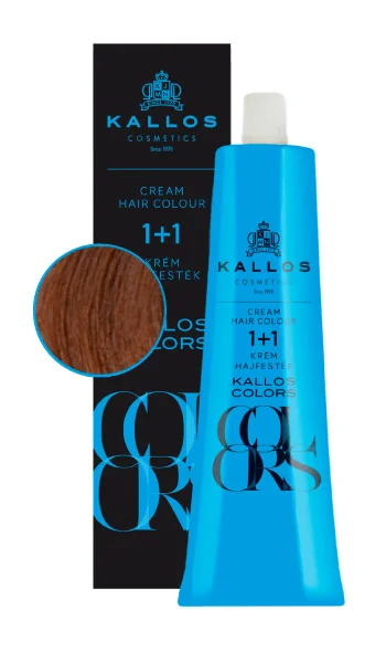 Vopsea de par si oxidant - Vopsea de par Kallos Colors 8D, Cupru Auriu, 60 ml