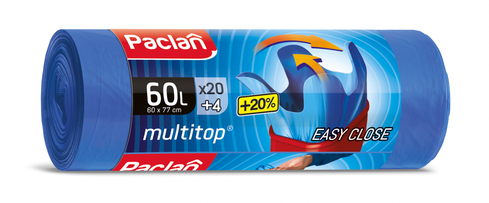 Saci pentru gunoi Multitop strong Paclan 60 L