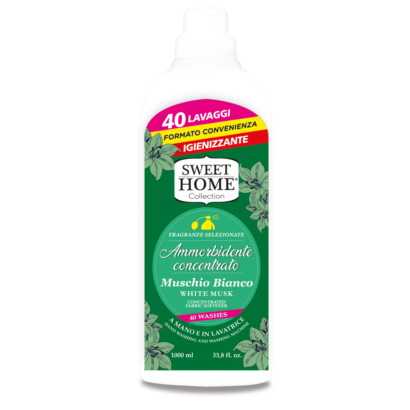 Balsam de rufe concentrat Sweet Home 40 de spalari, 1000 ML Mosc Alb