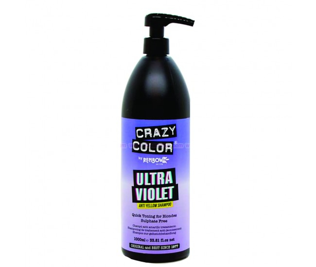 Crazy Colors ultra violet 1000ml sampon anti ingalbenire