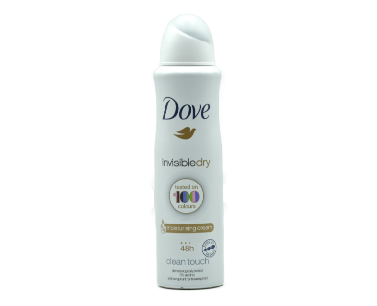 Deodorant antiperspirant spray Dove Invisible Dry, 150 ml