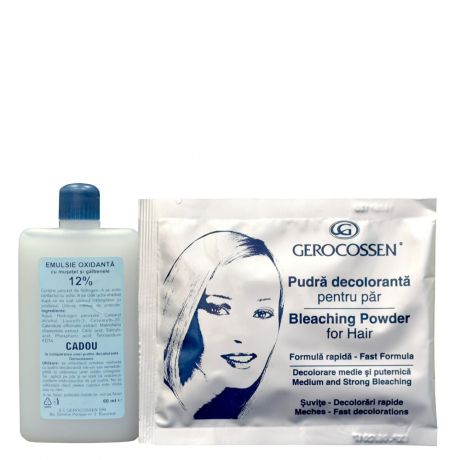 Pudra decoloranta + Emulsie oxidanta 12%
