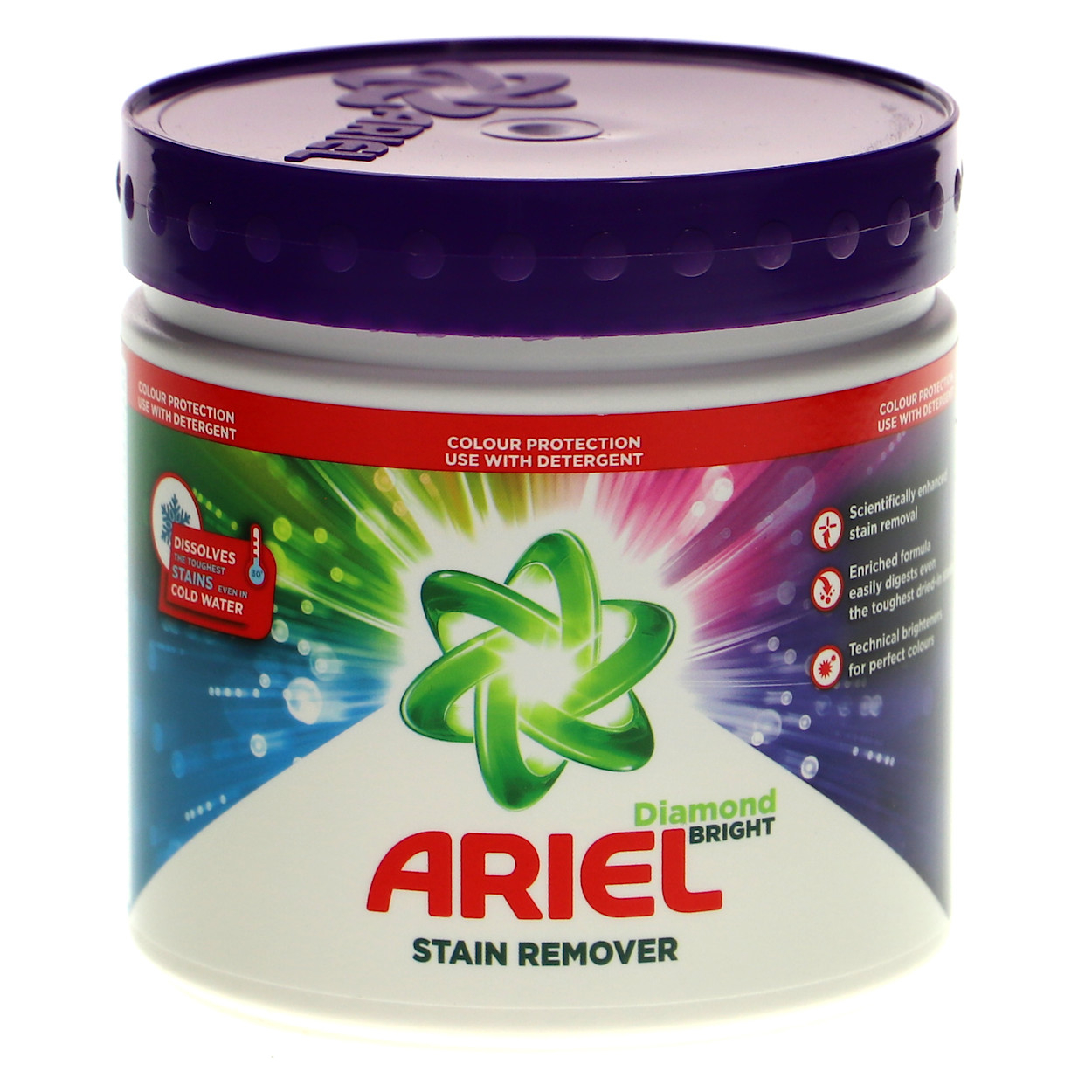 Pudra pentru indepartat pete Ariel Diamond 500g, rufe colorate
