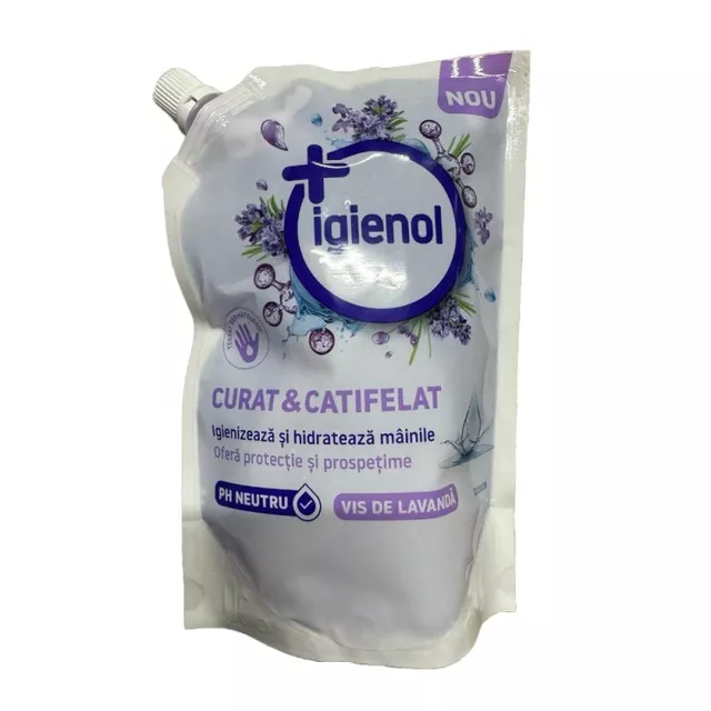 Rezerva sapun lichid antibacterian Igienol 500 ml lavanda