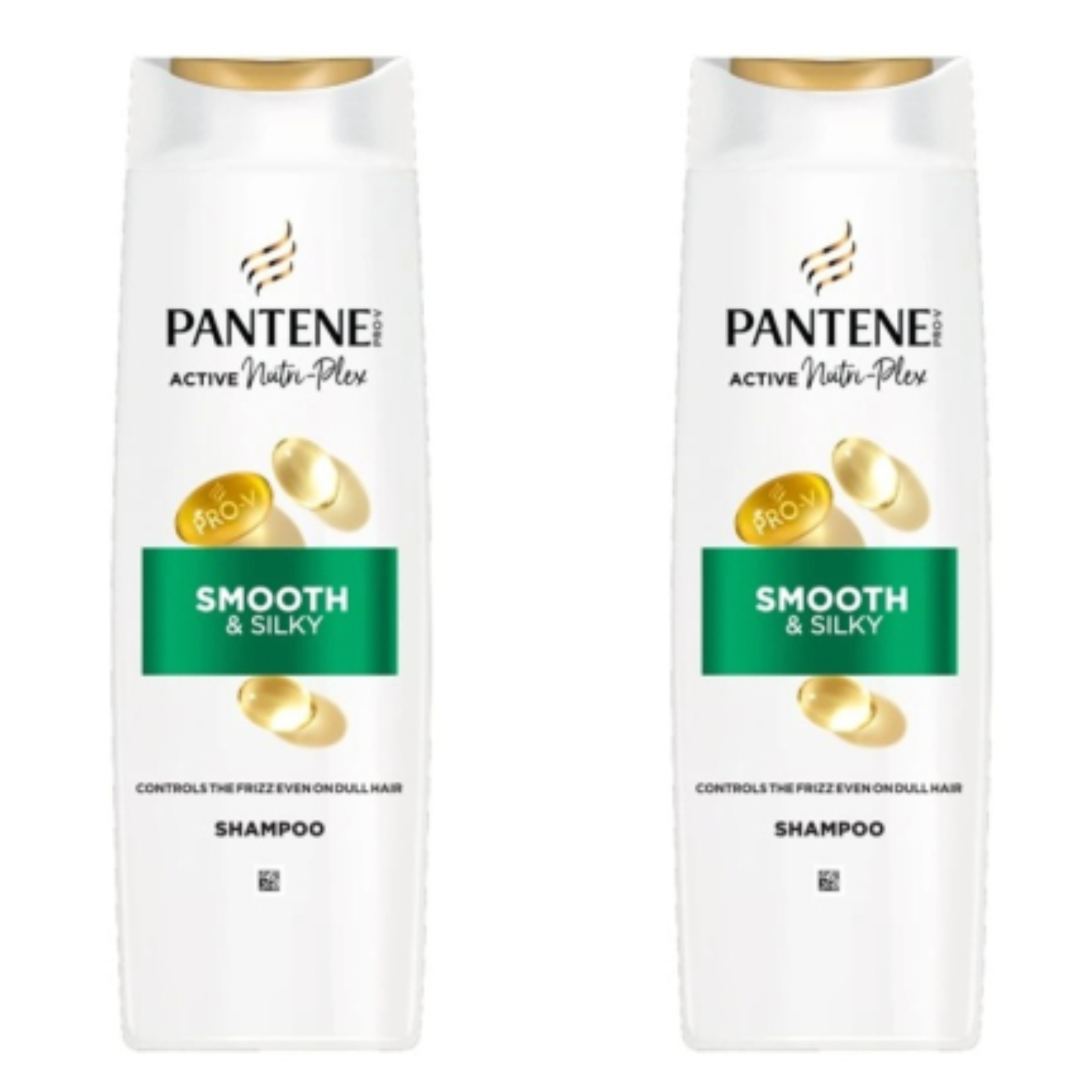 SET 2X Sampon Pantene Smooth Sleek, pentru par electrizat, fara luciu, 625 ml