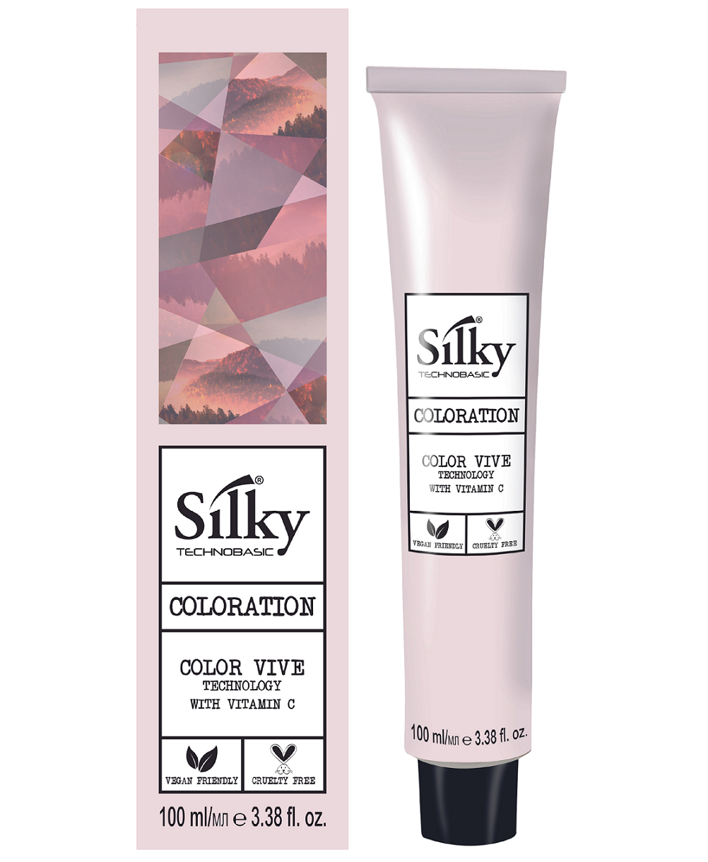 Vopsea de par Profesionala Silky 77.66 Color Vive, Blond Roscat Intens 100 ml