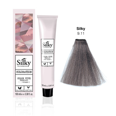 Vopsea de par profesionala SILKY Color Vive 9.11