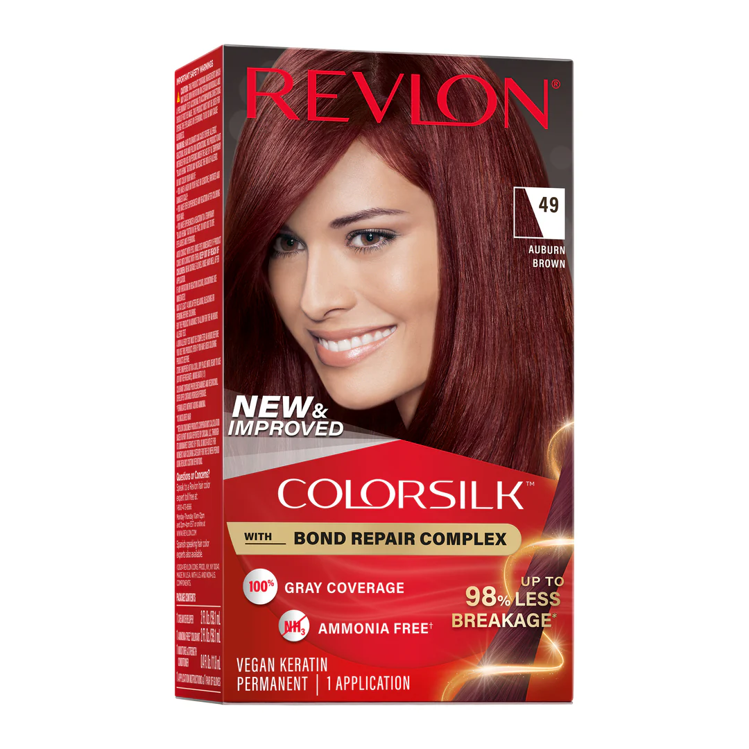 Vopsea de par Revlon Colorsilk fara amoniac , Auburn Brown (049)