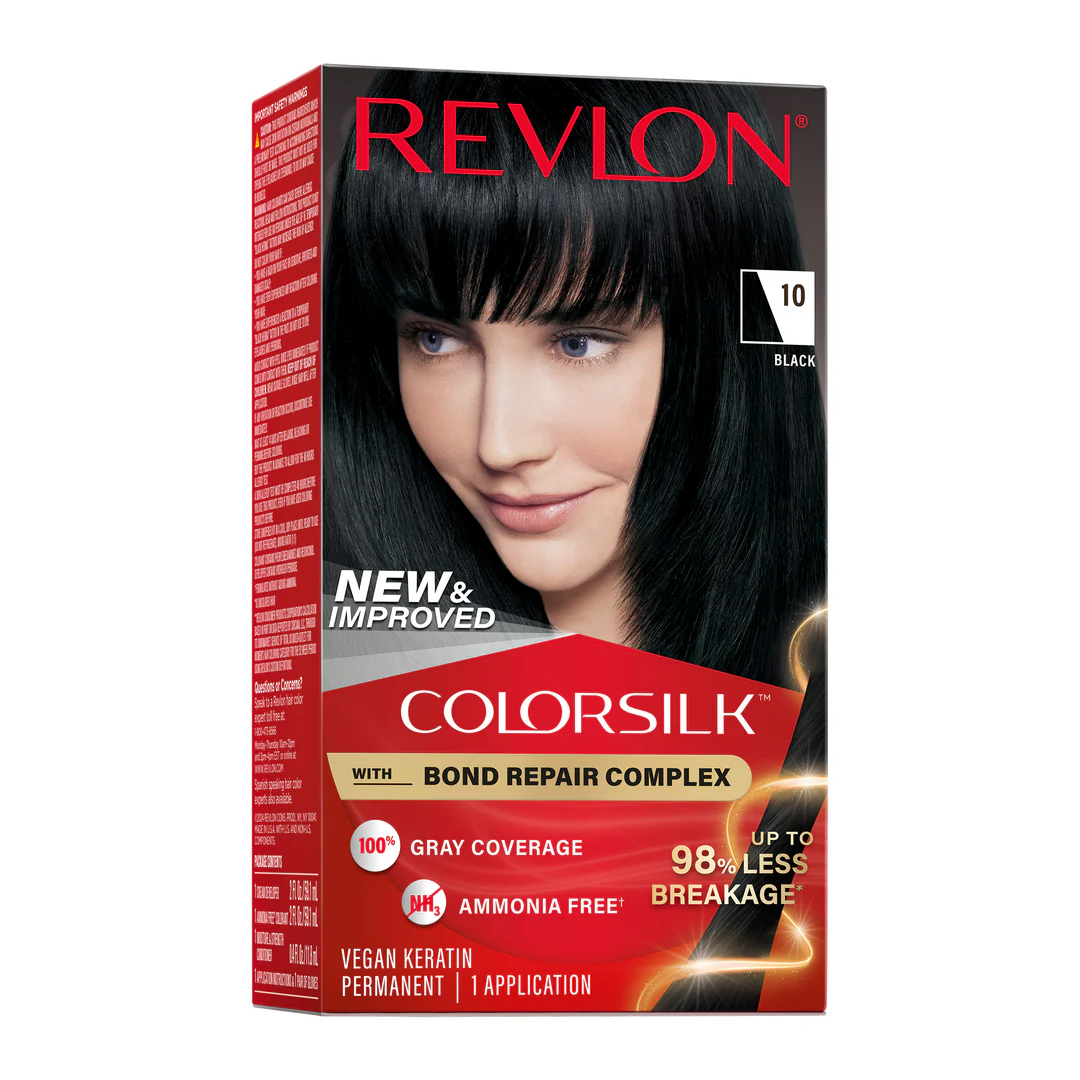 Vopsea de par Revlon Colorsilk fara amoniac , Black (010)