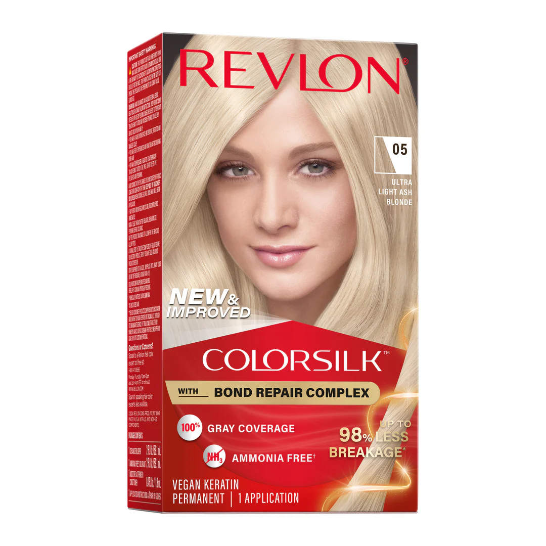Vopsea de par Revlon Colorsilk fara amoniac , Ultra Light Ash Blonde (005)