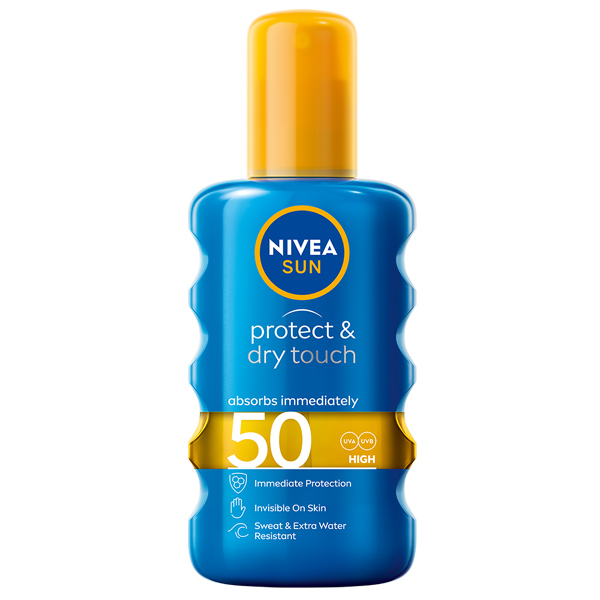 Spray de protecție solară protect & dry touch Nivea sun , cu SPF 50 - 200 ml [1]