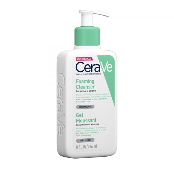 Gel de curățare spumant, piele normal-grasă 236 ml CeraVe [3]