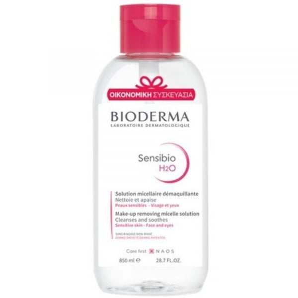 Lotiune micelara Bioderma Sensibio H2O pentru ten sensibil, cu pompa, 850 ml [1]