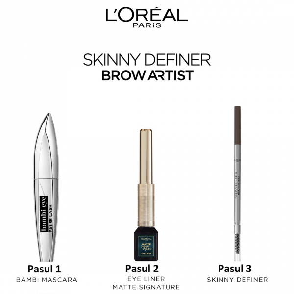 Creion pentru definirea sprancenelor L`Oreal Paris Skinny Definer 105 Brunette [14]