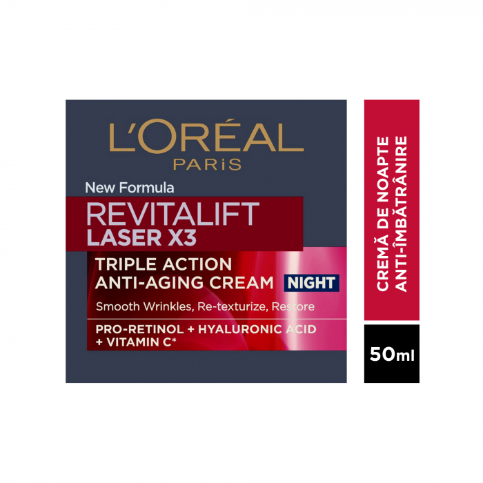Crema antirid de noapte cu tripla actiune Revitalift Laser X3, 50 ml [2]