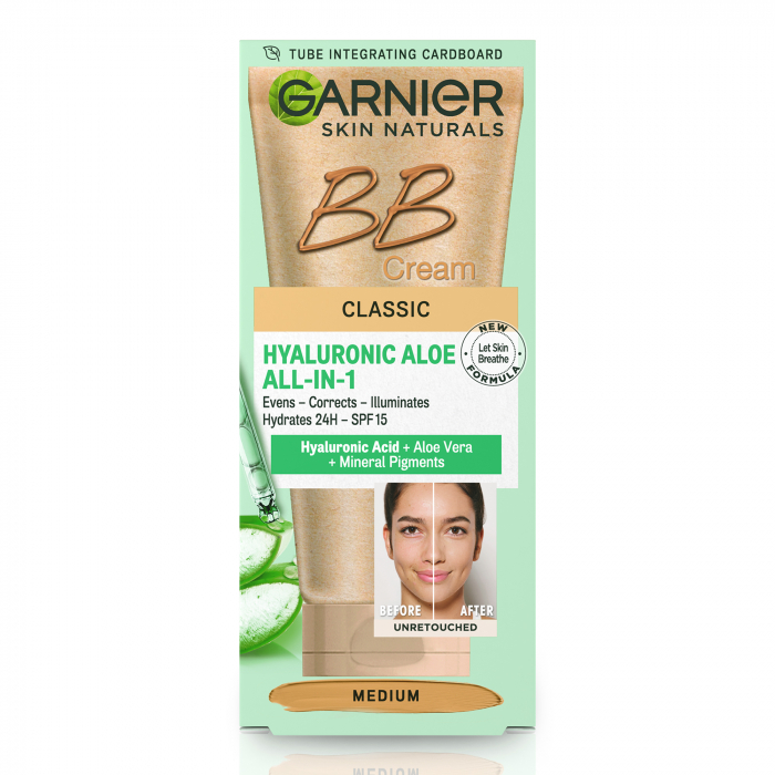 Crema BB multifunctionala de zi Garnier Skin Naturals Hyaluronic Aloe nuanta medie, 50 ml [2]