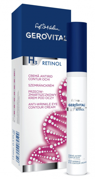 Crema Gerovital H3 Retinol antirid contur ochi, 15 ml [1]