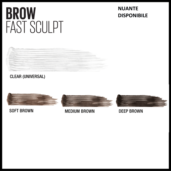 Mascara gel pentru sprancene Brow Fast Sculpt 02, Soft Brown, 2.8ml [6]