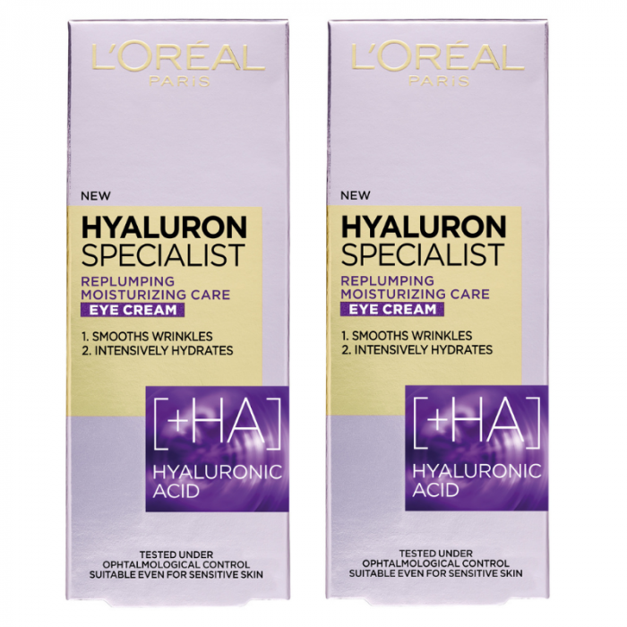 Crema de ochi antirid hidratanta L'Oreal Paris Hyaluron Specialist, 15 ml [1]