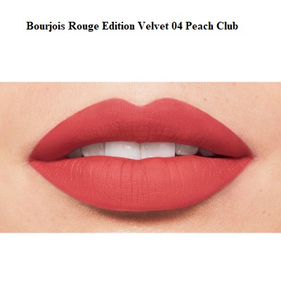 Ruj de buze cu efect matifiant Bourjois Rouge Edition Velvet No.04 Peach Club, 7.7ml [3]
