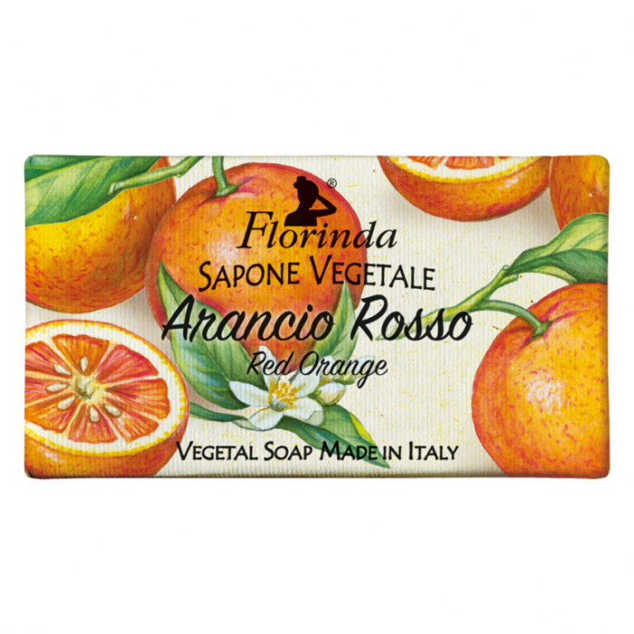 Sapun vegetal cu portocale rosii Florinda, La Dispensa, 100g [1]