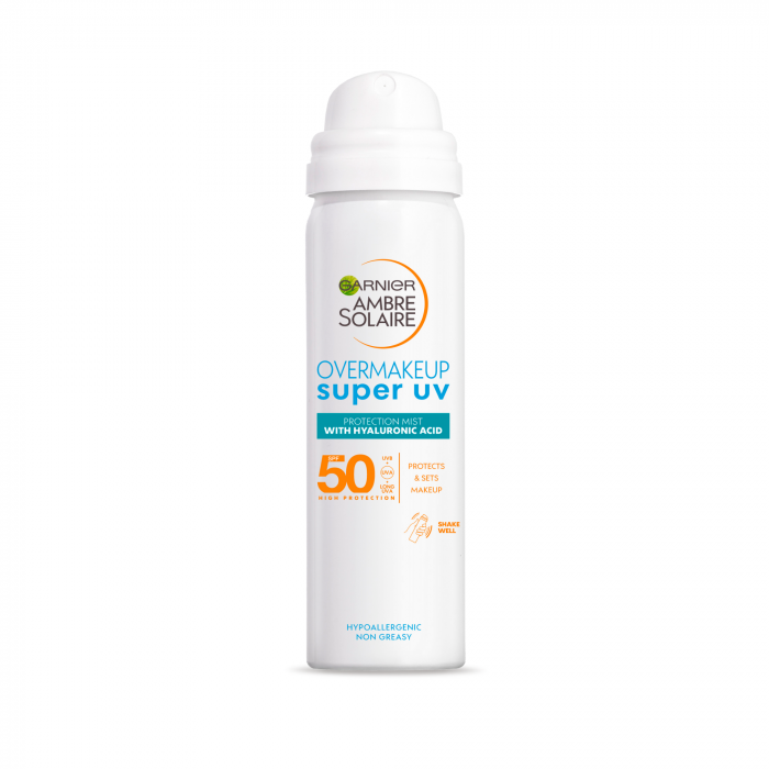Spray transparent pentru fata cu protectie solara SPF 50, 75 ml  Ambre Solaire Sensitive Advanced [1]