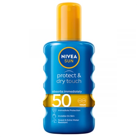 Spray de protecție solară protect & dry touch Nivea sun , cu SPF 50 - 200 ml [0]