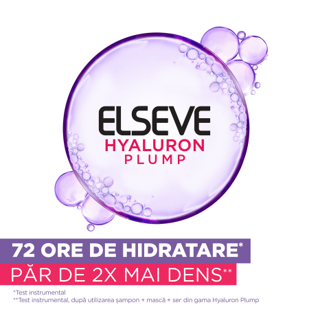 L'Oreal Paris Elseve Hyaluron Plump Sampon hidratant pentru par deshidratat, 400 ml [2]