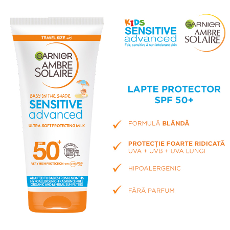Sensitive Advance Lotiune pentru bebelusi pentru piele sensibila cu SPF50+ Ambre Solaire, 50 ml [1]