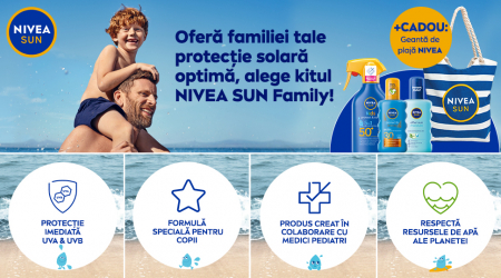 Kit de protecție solară Nivea Sun pentru întreaga familie, cu geantă de plajă cadou [1]