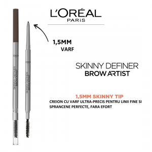 Creion pentru definirea sprancenelor L`Oreal Paris Skinny Definer 105 Brunette [11]