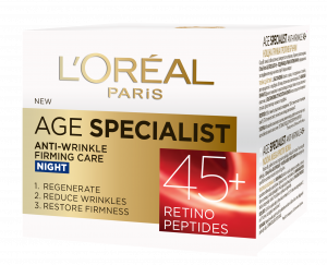 Crema antirid de noapte L`Oreal Paris Age Specialist 45+ , 50 ml