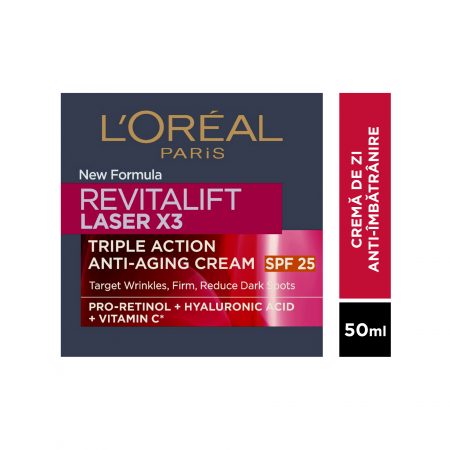 Crema antirid de zi cu SPF25 Revitalift Laser X3, 50 ml [1]