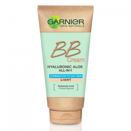 Crema BB multifunctionala de zi pentru ten mixt si gras Garnier Skin Naturals Hyaluronic Aloe nuanta deschisa, 50 ml [0]