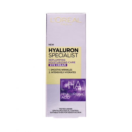 Crema de ochi antirid hidratanta L'Oreal Paris Hyaluron Specialist, 15 ml [0]