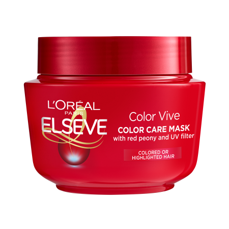 Masca pentru parul colorat, Elseve Color Vive - 300 ml [0]
