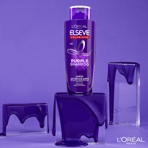 Set 2x Sampon pentru parul blond/gri Elseve Purple Shampoo 200 ml [4]
