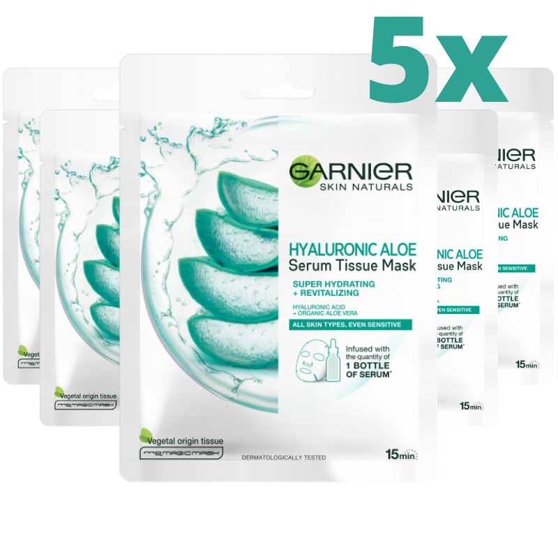 Masca servetel Garnier Skin Naturals Fresh-Mix cu Acid Hialuronic 33gr | Carrefour Romania