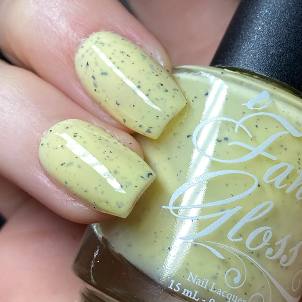 Lac de unghii Fancy Gloss Yellow Speckled Egg, 15 ml [2]