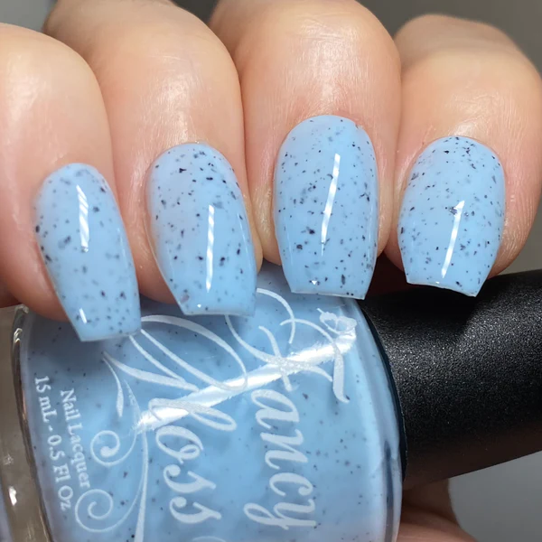 Lac de unghii Fancy Gloss Blue Speckled Egg, 15 ml [3]