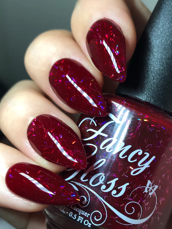 Lac de unghii Fancy Gloss Red Sparks, 15 ml [3]