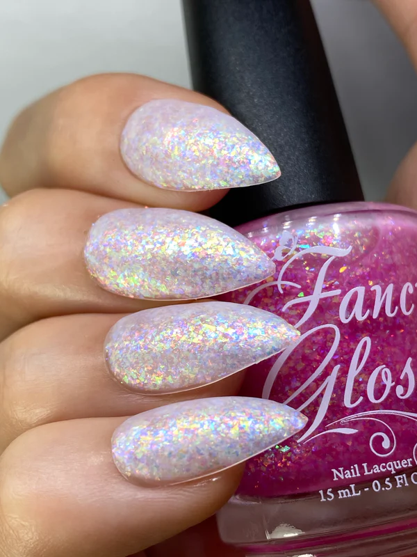 Lac de unghii Fancy Gloss Pink Confetti, 15 ml [2]