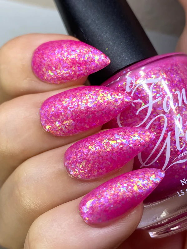 Lac de unghii Fancy Gloss Pink Confetti, 15 ml [3]