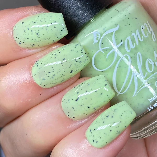 Lac de unghii Fancy Gloss Green Speckled Egg, 15 ml [1]